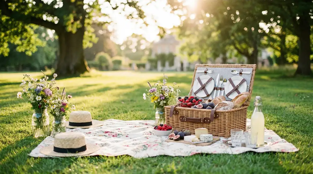 精致的户外野餐布置 - 一起草cad